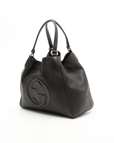Gucci Soho Tote Bag In Black