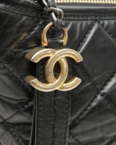 Pre-owned Chanel Medium Gabrielle Bag In Black