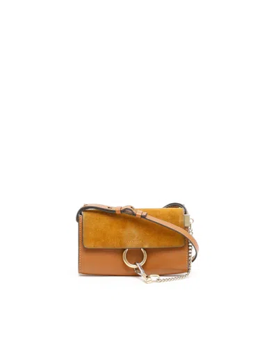 Chloé Faye Mini Bag In Brown