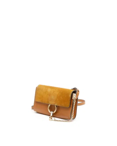 Chloé Faye Mini Bag In Brown