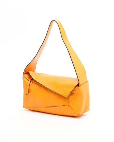 Loewe Puzzle Hobo Bag In Orange