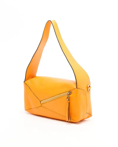 Loewe Puzzle Hobo Bag In Orange