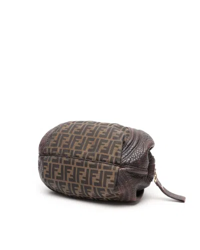 Fendi Zucca Spy Bag In Brown