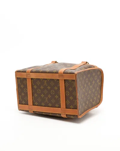 Pre-owned Louis Vuitton Sac Chien 40 Dog Carrier Bag In Brown