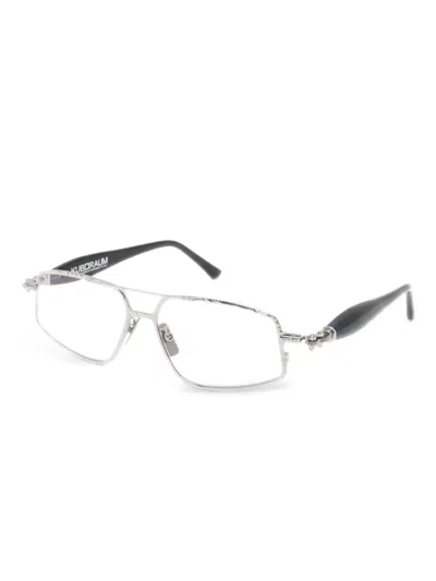 Kuboraum Rectangle Frame Glasses In Silver