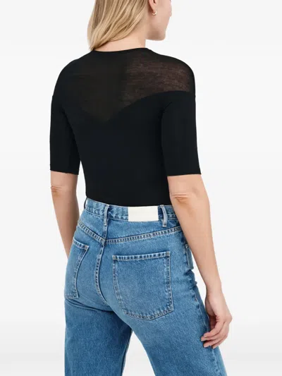 ADELINE 半透明拼接上衣