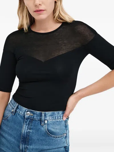 ADELINE 半透明拼接上衣