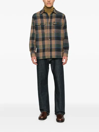Nudie Jeans Robban Plaid Long-sleeve Shirt In Multi