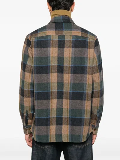 Nudie Jeans Robban Plaid Long-sleeve Shirt In Multi