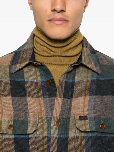 Nudie Jeans Robban Plaid Long-sleeve Shirt In Multi