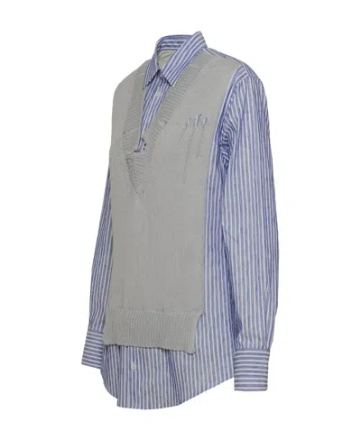 Maison Margiela Holy Trinity' Shirt And Jumper In Blue