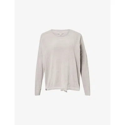 Barefoot Dreams Womens Dove Gray Cozychic Ultra Lite® Relaxed-fit Woven Jumper In Gray