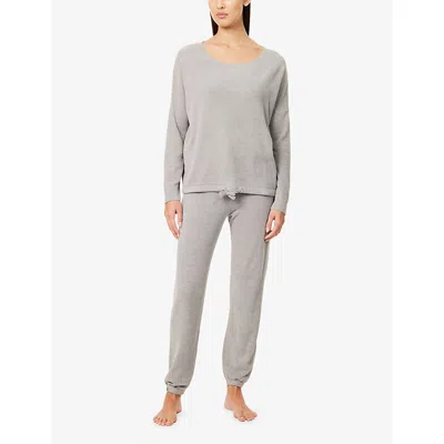 Barefoot Dreams Womens Dove Gray Cozychic Ultra Lite® Relaxed-fit Woven Jumper In Gray