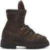 GUIDI GUIDI BROWN LEATHER LACE-UP BOOTS