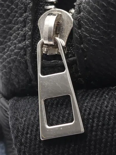 Pre-owned Loewe 2010-2025 Xs Wool Military Messenger Bag Crossbody Bag In Black