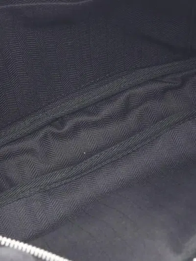 Pre-owned Loewe 2010-2025 Xs Wool Military Messenger Bag Crossbody Bag In Black