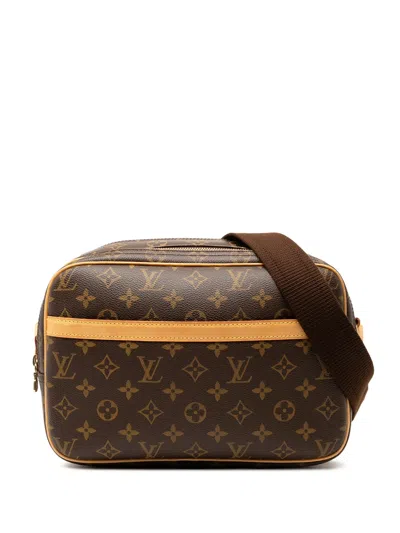 Pre-owned Louis Vuitton 2007 Monogram Reporter Pm Crossbody Bag In Brown