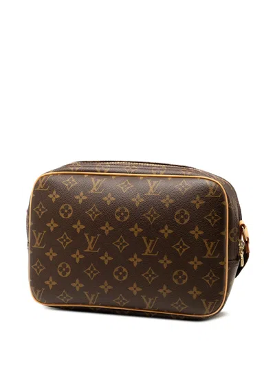 Pre-owned Louis Vuitton 2007 Monogram Reporter Pm Crossbody Bag In Brown