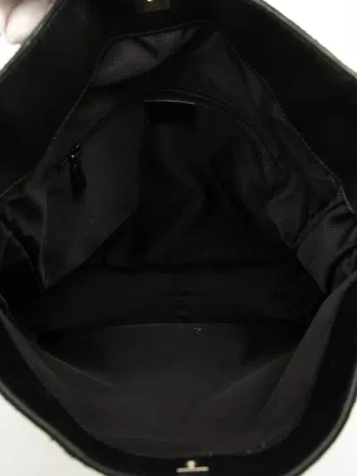 Pre-owned Gucci 2000-2015 Gg Canvas Bamboo Web Satchel In Black