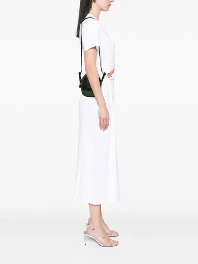 Pre-owned Chanel 2003-2004 Sport Line Cc Nylon Crossbody Bag In Brown