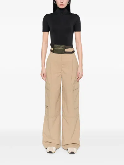 Pre-owned Prada 2000-2013 Tessuto 1999 Tactical Belt Bag In Brown