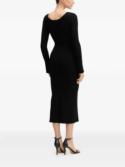 Marciano Buttoned Midi Dress In Multi