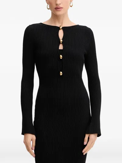 Marciano Buttoned Midi Dress In Multi