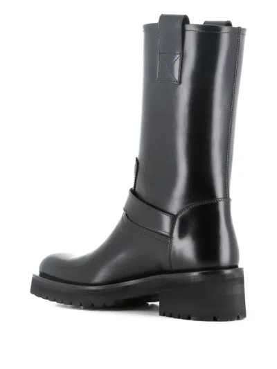 Alberto Fasciani Isabel 9003 Buckle-strap Biker Boots In Black