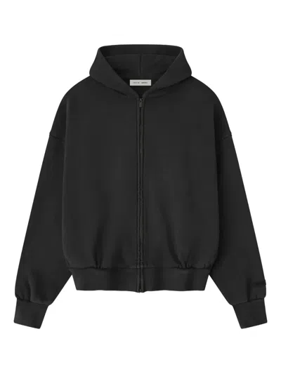 Essentials Classic Full-zip Hoodie In Black