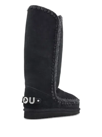 Mou Stitched Boots In Black