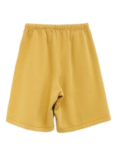 Essentials Relaxed Drawstring Track Shorts In Yellow