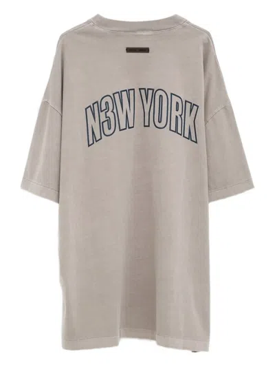 Essentials New York 90s Crew-neck T-shirt In Gray