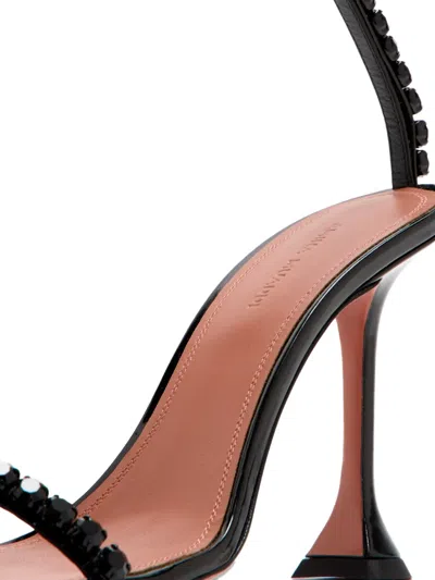 Amina Muaddi Gigi Crystal-embellished Sandals In Black