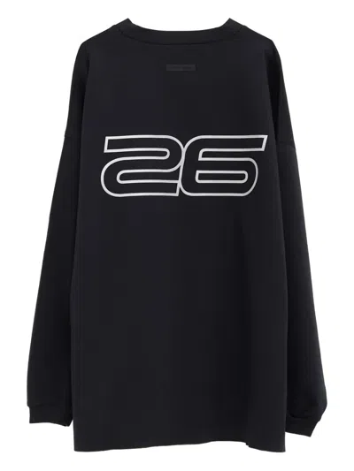 Essentials Ponte 90s Long-sleeve T-shirt In Black