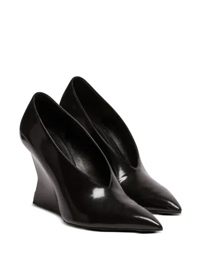 Balmain 95mm Pointed-toe Pumps In Black
