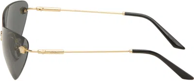 Versace Gold Medusa Cat-eye Sunglasses In Gold