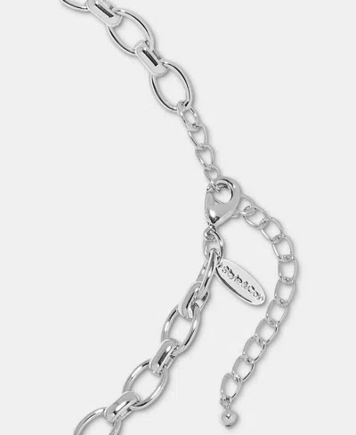 Style & Co Sculptural Disc & Imitation Pearl Statement Necklace, 18" + 3" Extender, Macy's Exclusive In Metallic