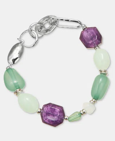 Style & Co 2-pc. Set Multi-stone Beaded Stretch Bracelets, Macy's Exclusive In Multi