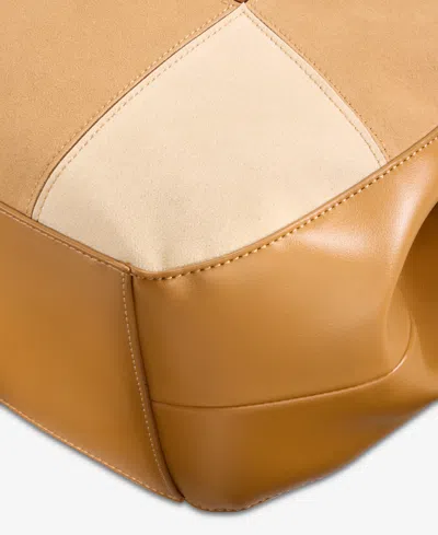 Style & Co Whip-stitch Soft 4-poster Tote, Exclusively At Macy's In Brown