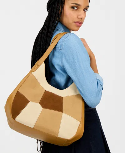 Style & Co Whip-stitch Soft 4-poster Tote, Exclusively At Macy's In Brown