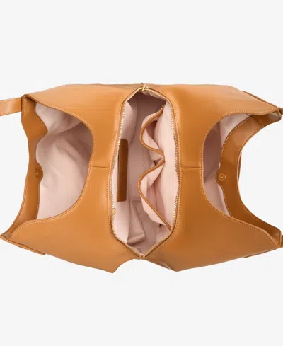 Style & Co Whip-stitch Soft 4-poster Tote, Exclusively At Macy's In Brown