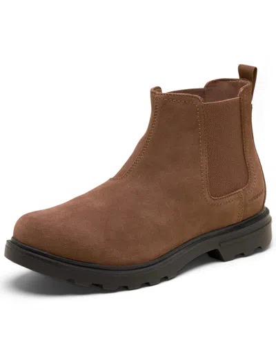 Sorel Men's Carson Waterproof Suede Chelsea Boot In Brown