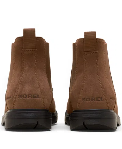 Sorel Men's Carson Waterproof Suede Chelsea Boot In Brown
