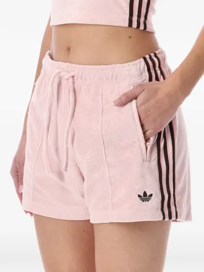 Adidas Originals Firebird Drawstring Shorts In Pink