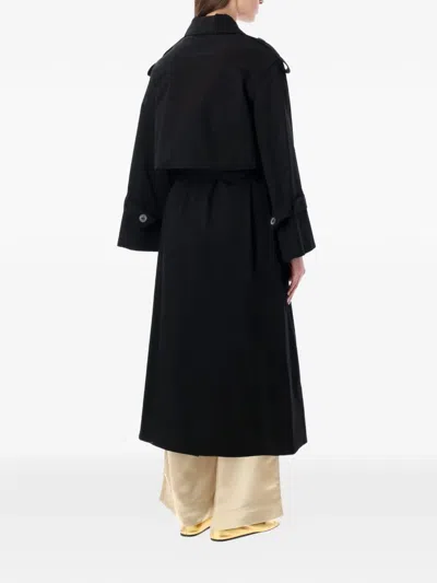 By Malene Birger Alaya Belted Trench Coat In Black