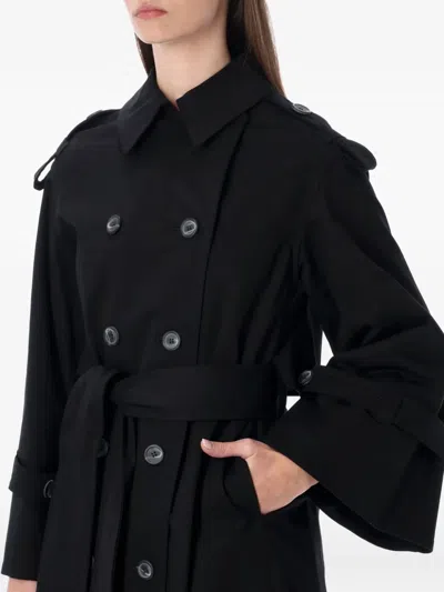 By Malene Birger Alaya Belted Trench Coat In Black