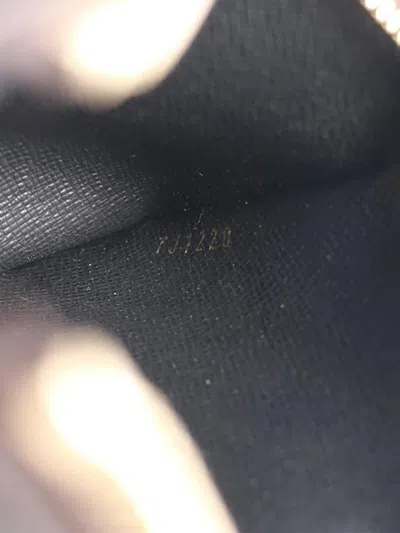 Pre-owned Louis Vuitton 2020 Monogram Giant Reverse Pochette Trio Pouch In Brown