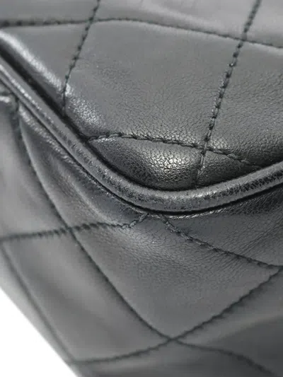 Pre-owned Chanel 2013-2014 Cc Quilted Lambskin Tassel Camera Bag Crossbody Bag In Black