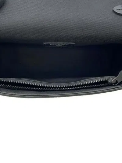 Pre-owned Louis Vuitton 2021-2025 Monogram Eclipse Steamer Wearable Wallet Crossbody Bag In Black