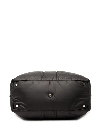 Pre-owned Saint Laurent 2000-2012 Nylon Easy Y Boston Bag In Black